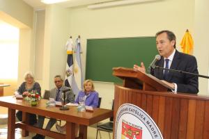 El Presidente del Instituto Sanmartiniano, Dr. Eduardo García Caffi